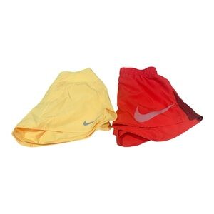 ❤️ 🧡Bundle of 2 Size Small Women’s Nike Yellow and Red Running Shorts
